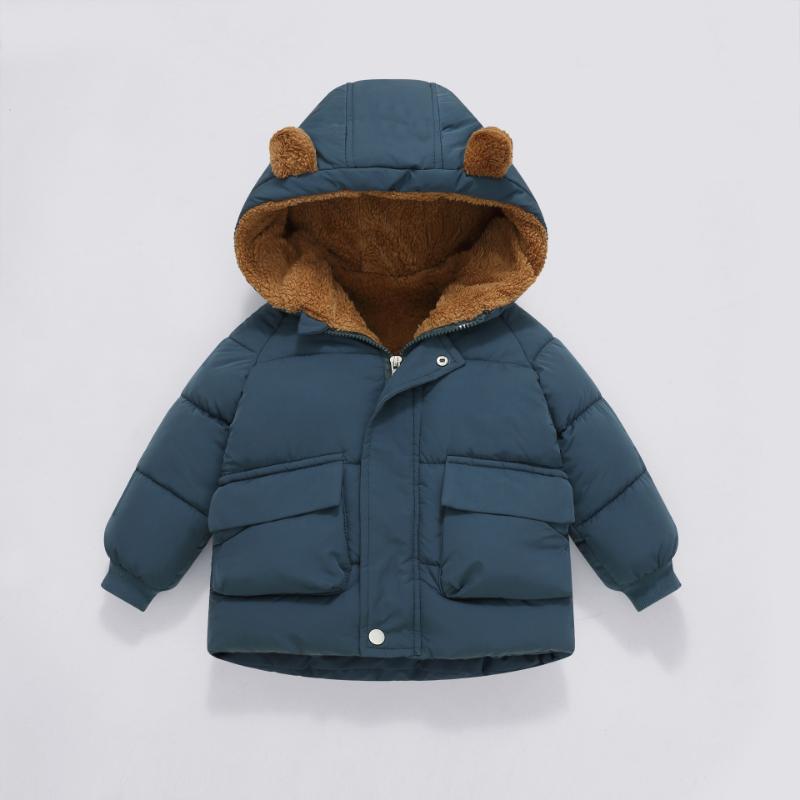 Children's Cotton Coats for Boys and Girls, Baby Cotton Coats, Children's Down Jackets, Plush and Thick Short
