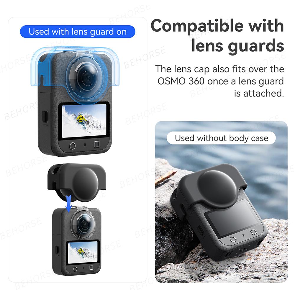 Lens Cap for DJI Osmo 360 All-round Protection Cover Anti-fall Dustproof Case Lens Protector For DJI Osmo 360 Camera Accessories