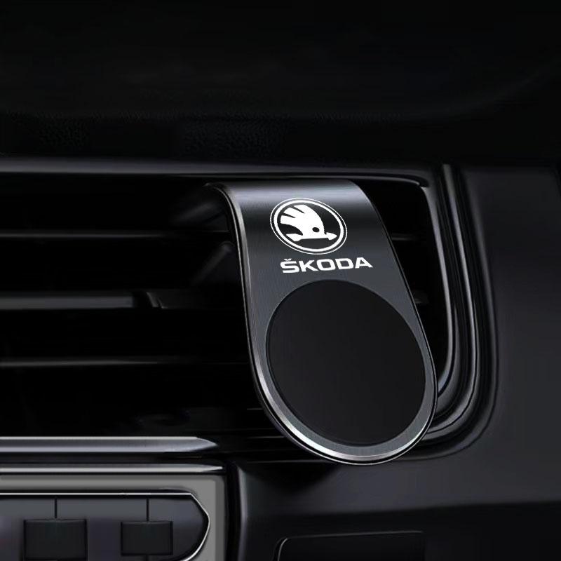 GTMZ9 Magnetic Car Phone Holder Air Vent Mount GPS Support Bracket For Skoda octavia 3 2 superb 3 kodiaq Fabia Kamiq Karoq Accessories