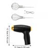 with Replacement Heads Electric Egg Beater Handheld Electronic Batter Stirrer  Baking