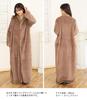 Wearable for Women and Long Sheepskin Brushed Plus One Size Fits Pink Lulu&berry Blanket, Long, 150cm, Men, Fluffy, Sleeve, Boa, Lining, Size, Warm,