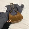 Small PU Leather NUBUCK Underarm Bags Lady Shoulder Bag for Women 2024 Winter New Trend Crossbody Bag Y2K Handbags