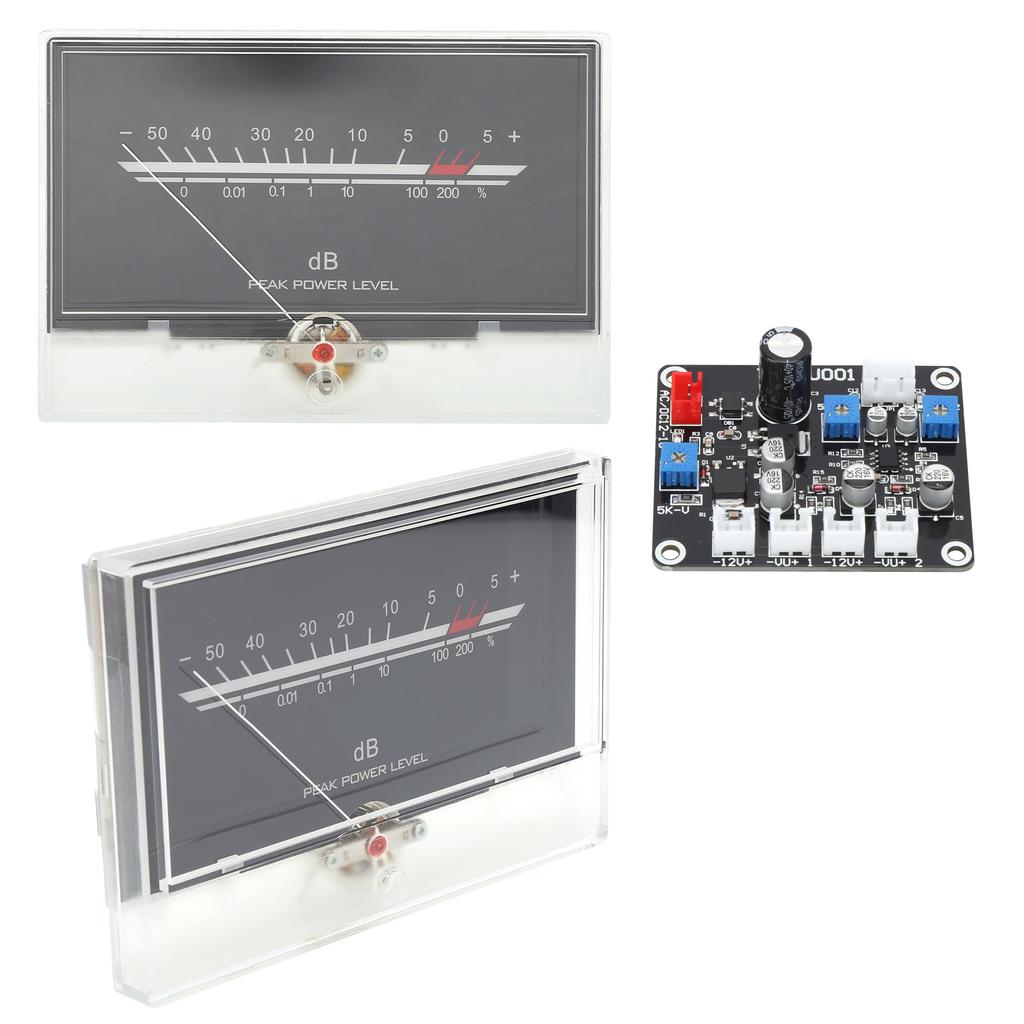 TS DBPW 134 2Q DB Level VU Meter Head with Driver Board White Backlight for Home Audio