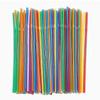 300pcs 7.8in Party Jumbo Straws Smoothie Straws Milkshake Straws Extra Wide Assorted Bright