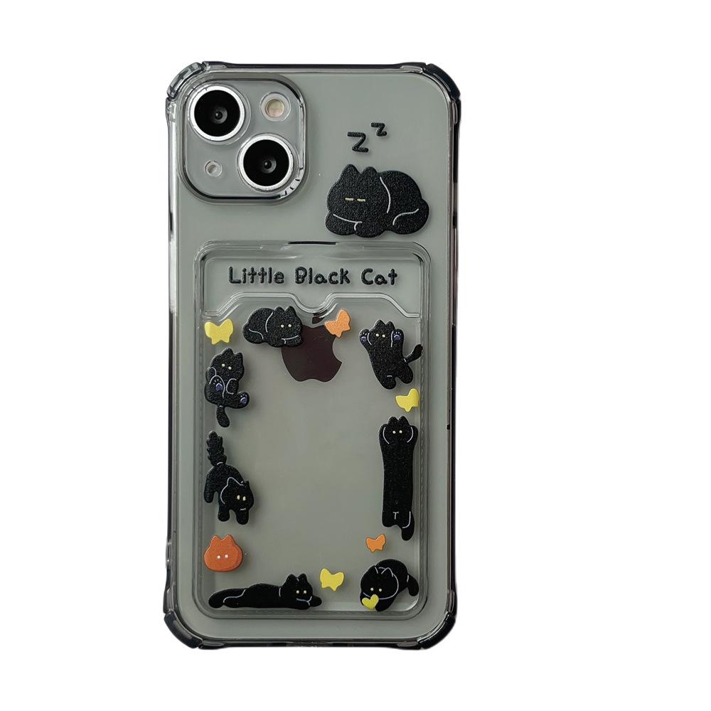 

Чехол для iPhone Sleeping Kitten с отделением для карт — совместим с 11/12Pro/13Pro/14/15Pro/16ProMax iPhone 13