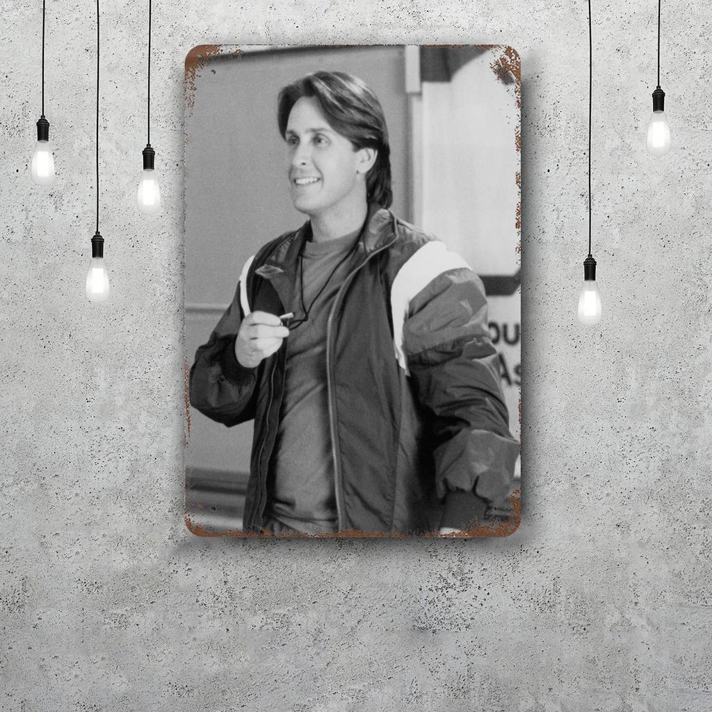 Emilio Estevez Actor Decor Poster Vintage Tin Sign Metal Sign Decorative Plaque for Pub Bar Man Cave Club Wall Decoration