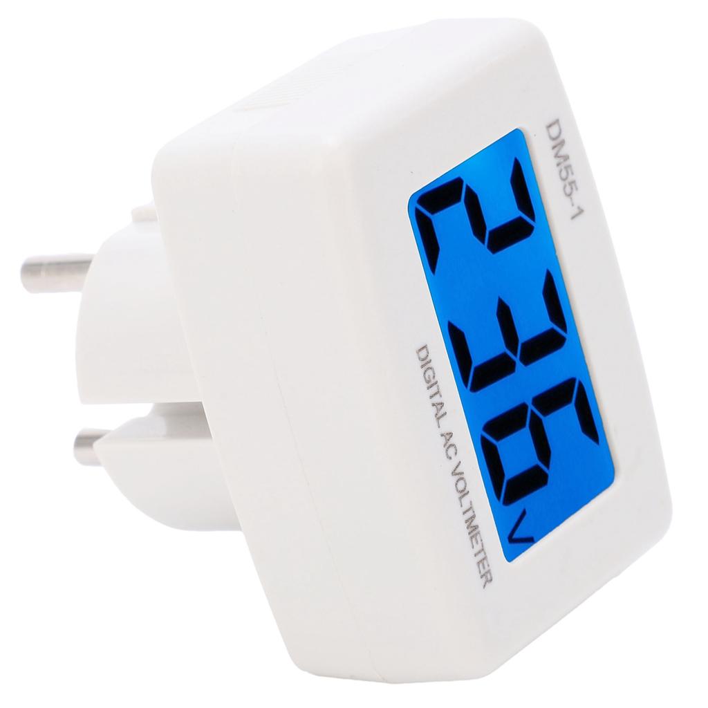 Digital AC Voltage Meter Household Power Energy Voltmeter Ammeter DM55‑1