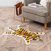 Faux Cashmere Bedside Rug: Animal Design, Stain-Resistant, Easy-to-Clean Bedroom Carpet