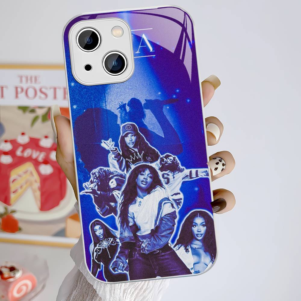 

Popular Singer S-Sza Tempered Glass For Iphone 14 13 12 11 Pro Mini XS MAX 14Plus X XS XR Cover iphone 14pro max