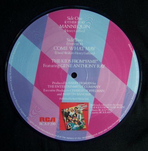 

7inch Record KIDS FROM FAME - Mannequin RCAP299 RCA 1982 UK Pop Used
