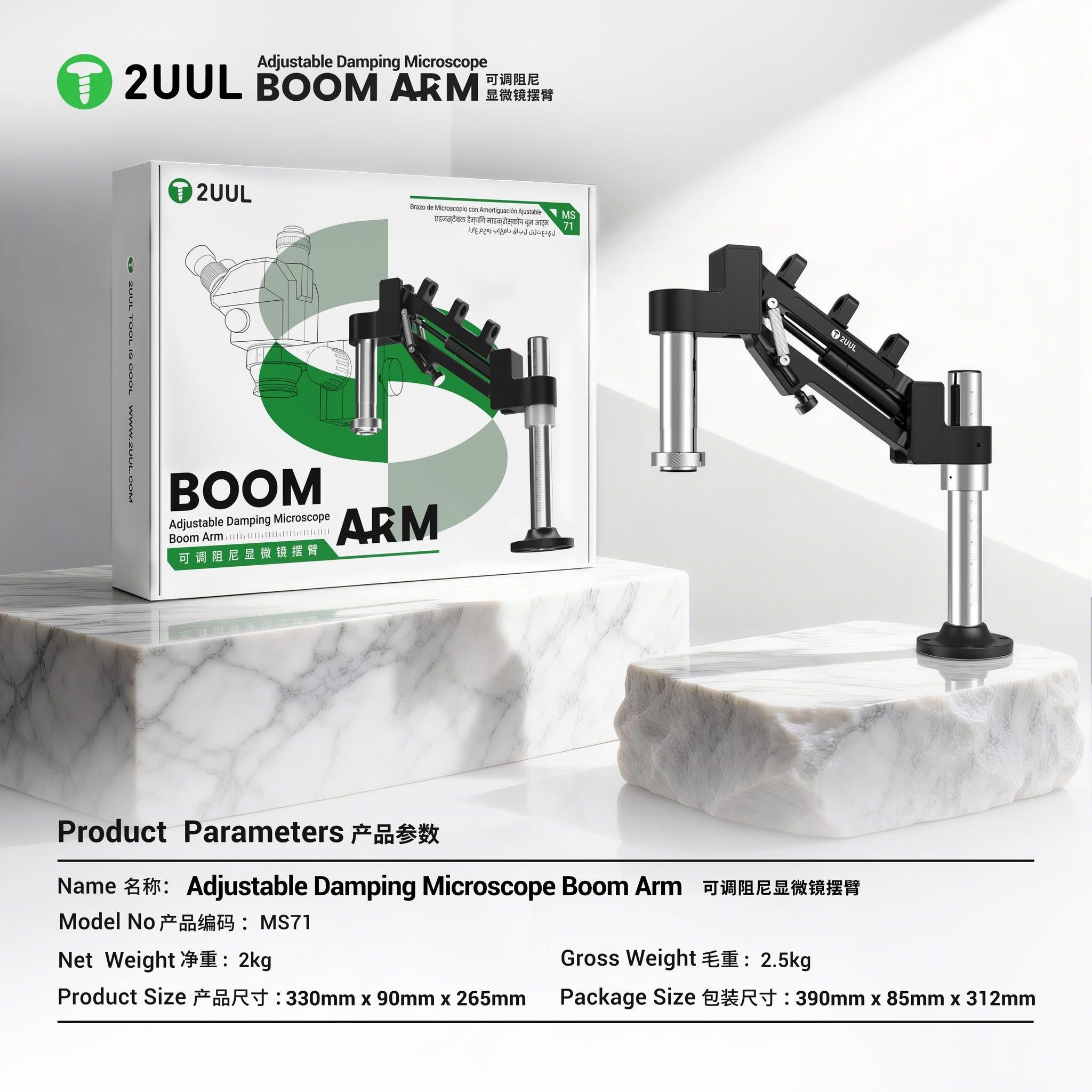 

2UUL Adjustable Damped Microscope Rotary Stand: 360° rotating arm, suitable for microscopes, adjustable operating space. красный