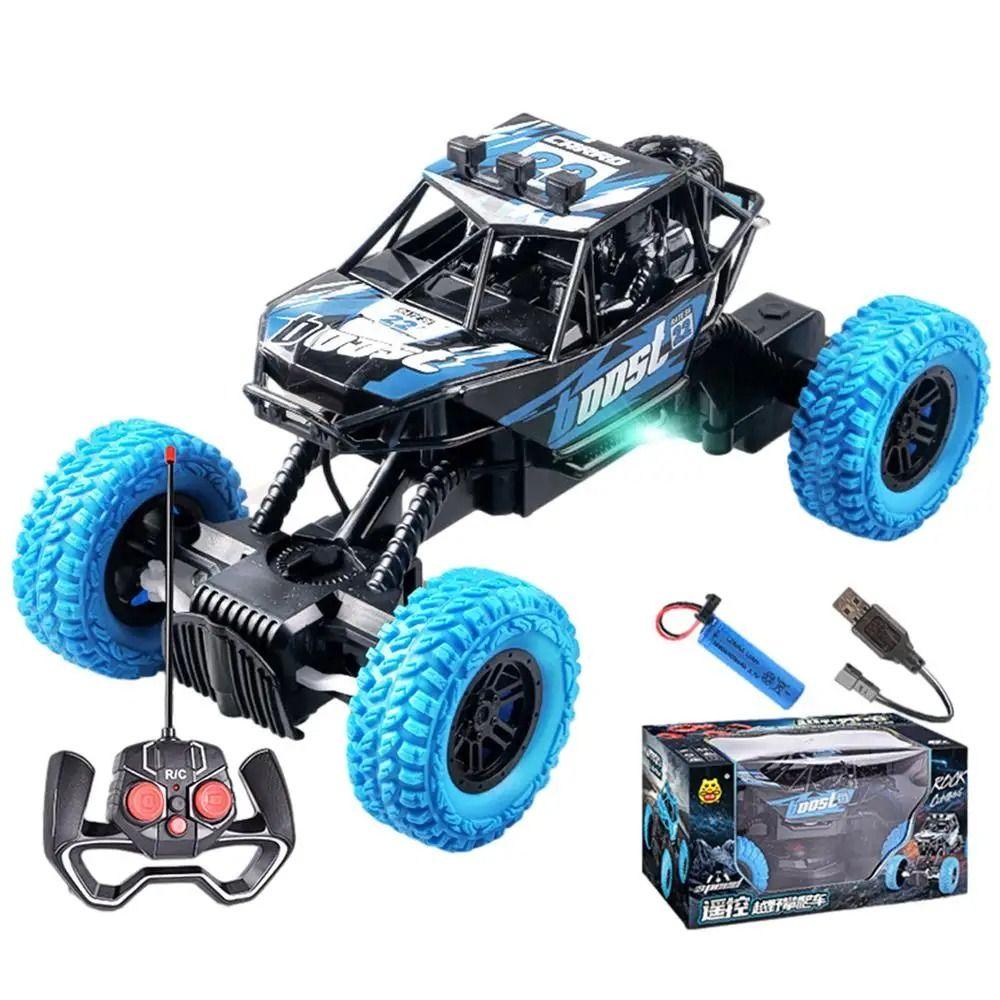 Mit Lichtern Fernbedienungsspielzeug Autos Gummiräder Geländespielzeugauto Kinder