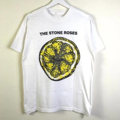 Vtg The Stone Roses Band Tour Baumwolle Unisex Weißes T-Shirt in voller Größe