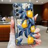 Cherry Lemon Patterned Clear Phone Case For Samsung Galaxy A57 A37 A17 A56 A16 A55 A36 A26 A15 A54 A14 A53 Card Bag Wallet Cover
