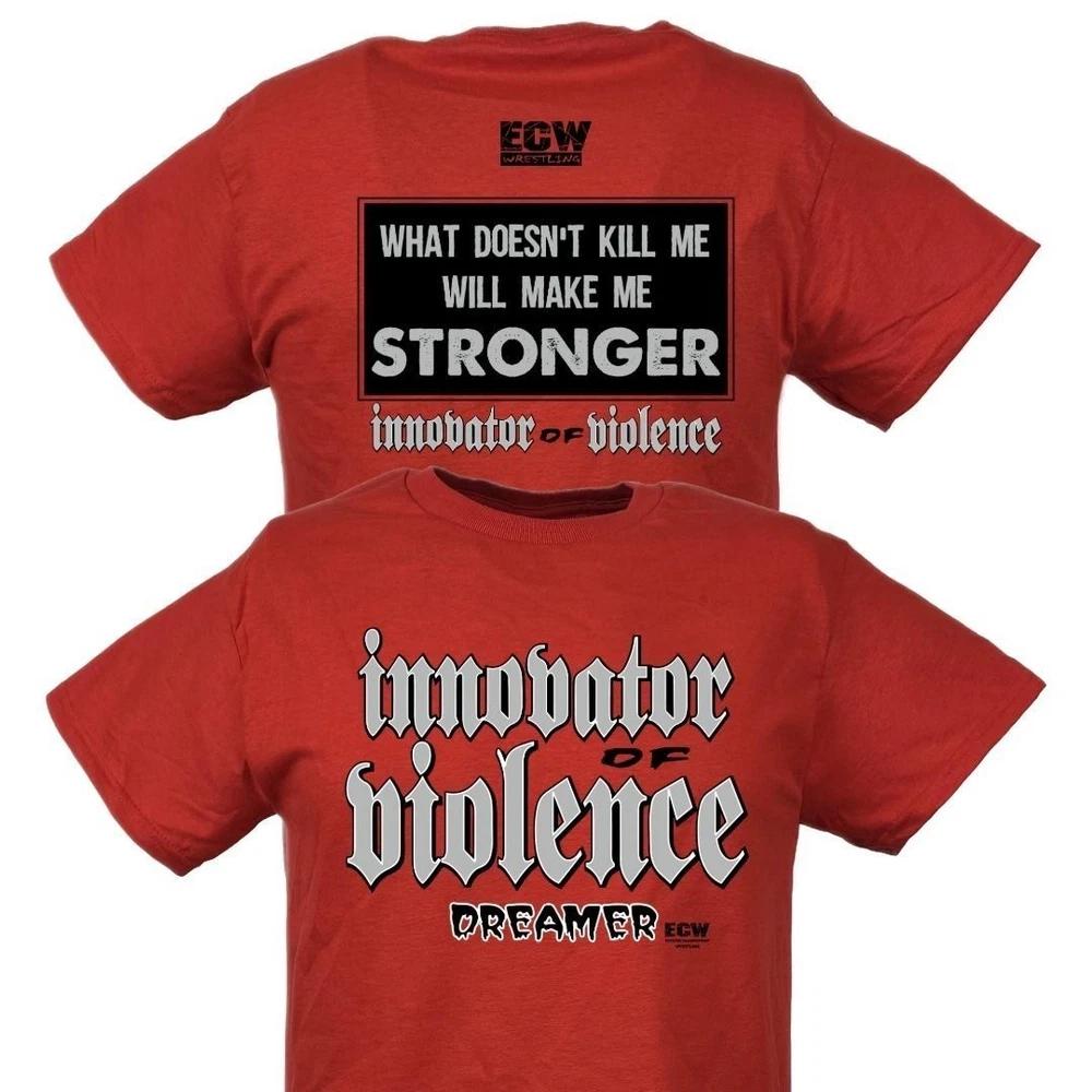 Tommy Dreamer Innovator of Violence ECW Red Tshirt S