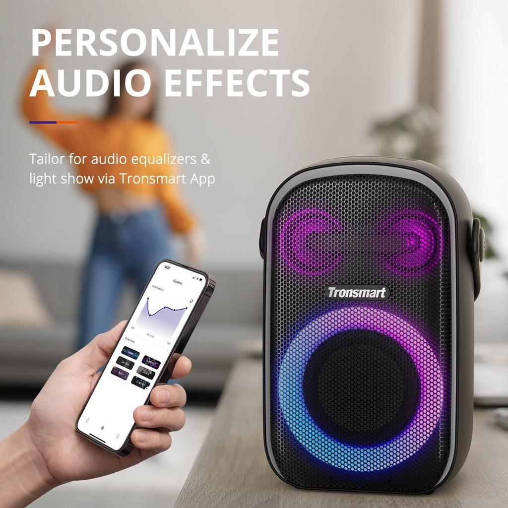 Tronsmart Halo 110 Bluetooth Speaker with Wired Karaoke Microphone, Supports Karaoke, 60W Superb Stereo Sound, BT5.3