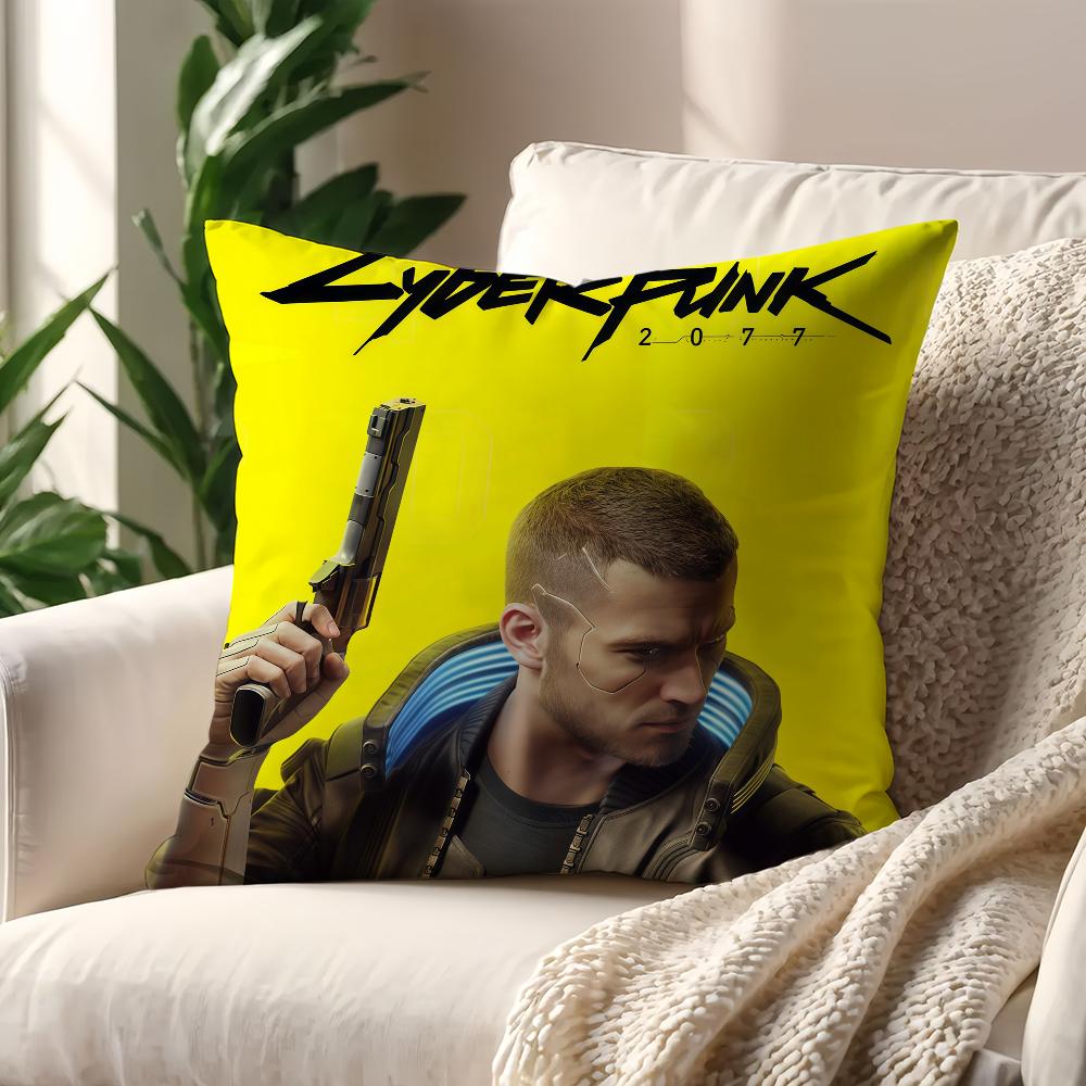 Game 2077 Cushion Cover For Pillow Sofa Printing Decoration Room Home Office Coffee Shop Car Nordic Simplicity