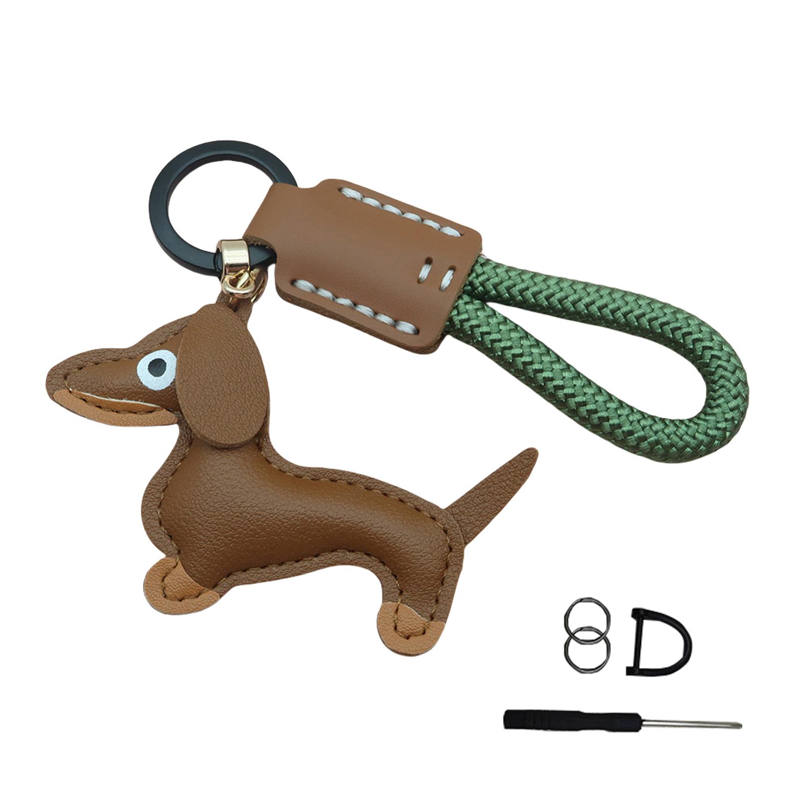 

Miniature Sausage Dog Keyring Stylish Leather Keychain Pendant Accessory for Pet Lovers and Fashion Enthusiasts 11