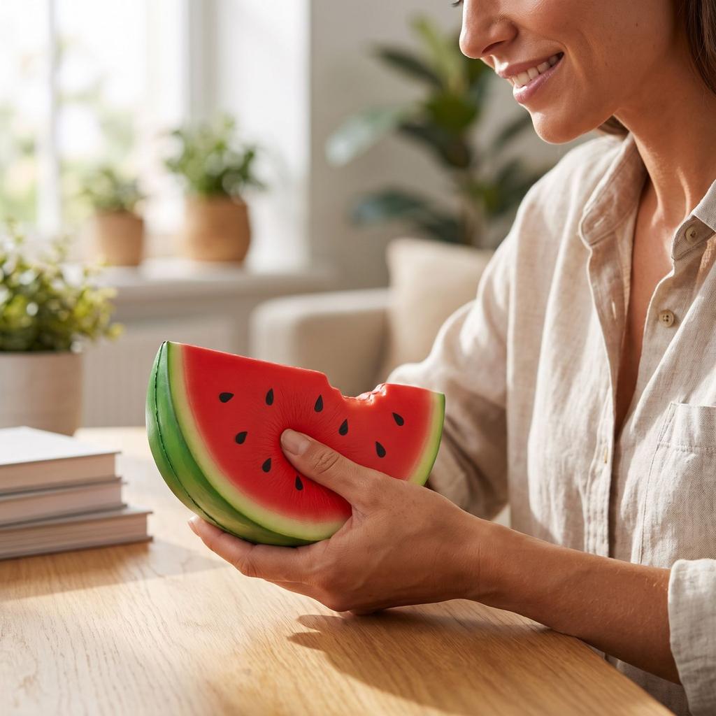 Wassermelonen-Spielzeug - Realistisches sensorisches Stressspielzeug für Erwachsene und Kinder