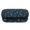 Pen Case Durable 300D Polyester Casual Secure Zipper Closure with Main Compartment Mesh Pocket and Pen Slots for Students