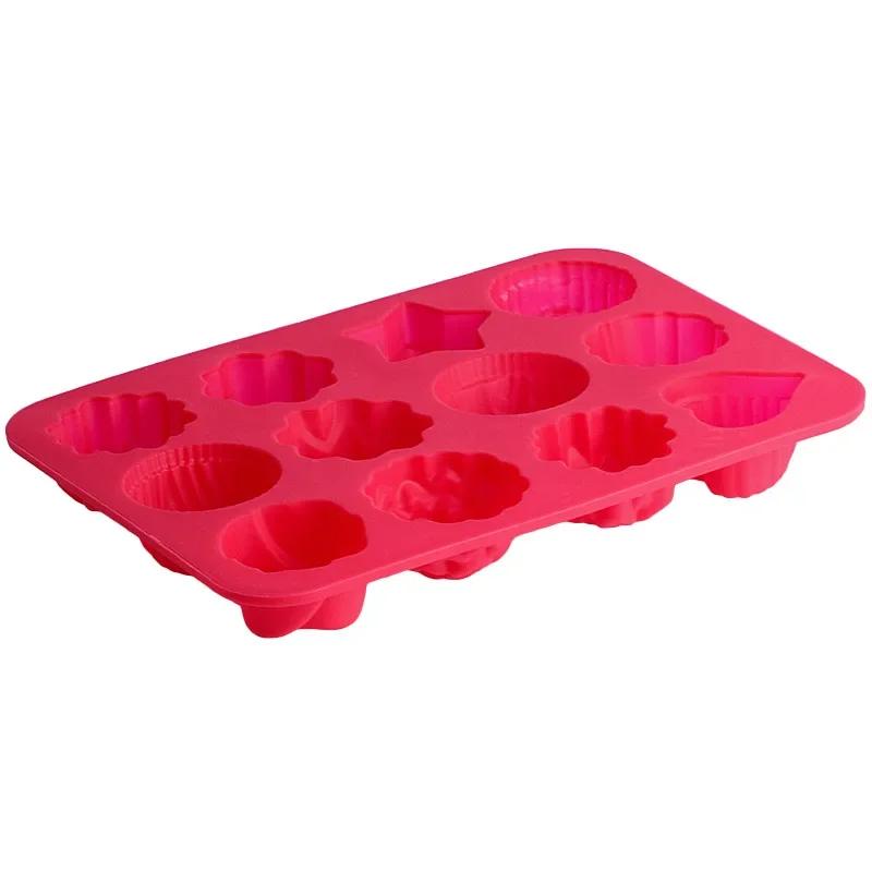 

Круглые формы для выпечки, силиконовая форма для выпечки, форма для выпечки, торта, форма для кексов, кексов, пончиков, силиконовая форма для мыла, инструменты для шоколада красный
