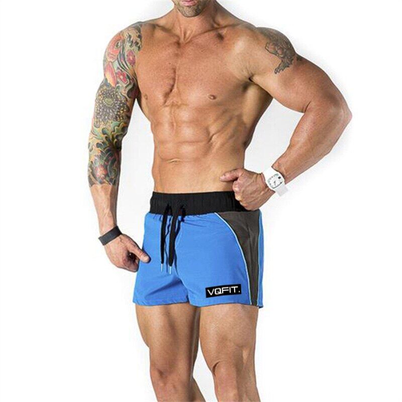 Muscleguys Merke Fitness Shorts Herre Ny Sommer Kroppsbygging Treningssentre Korte bukser Joggere Trening Sports Shorts Streetwear Joggebukser