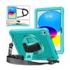 IPad 10th Gen 10.9 Inch Case Shockproof Full Body Cover With 360 Rotating Stand TPU Hand Strap