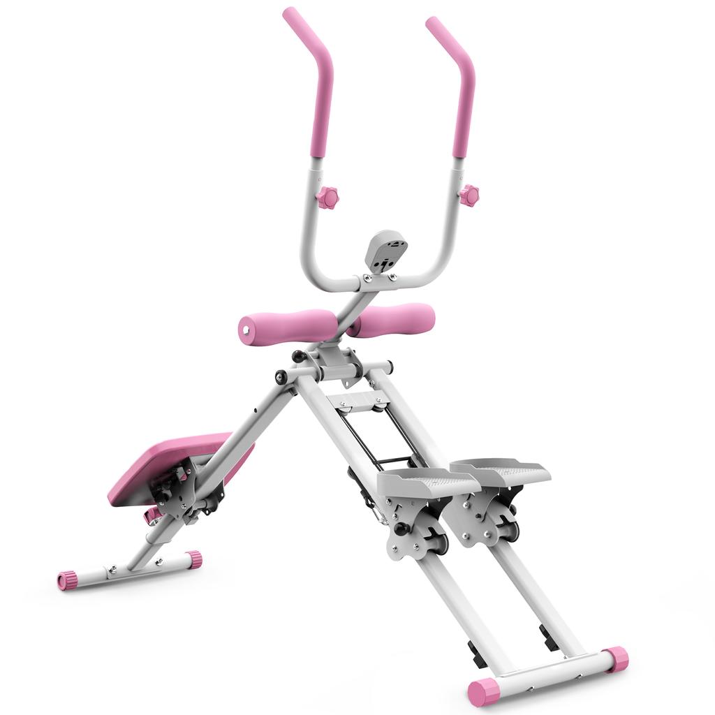2-In-1 stair stepper and ab trainer - foldable multifunction device, full-body training device for home gym