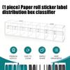 Wall Mountable Sticker Holder With 7 Compartments For Efficient Label Management In Office Retail Environment