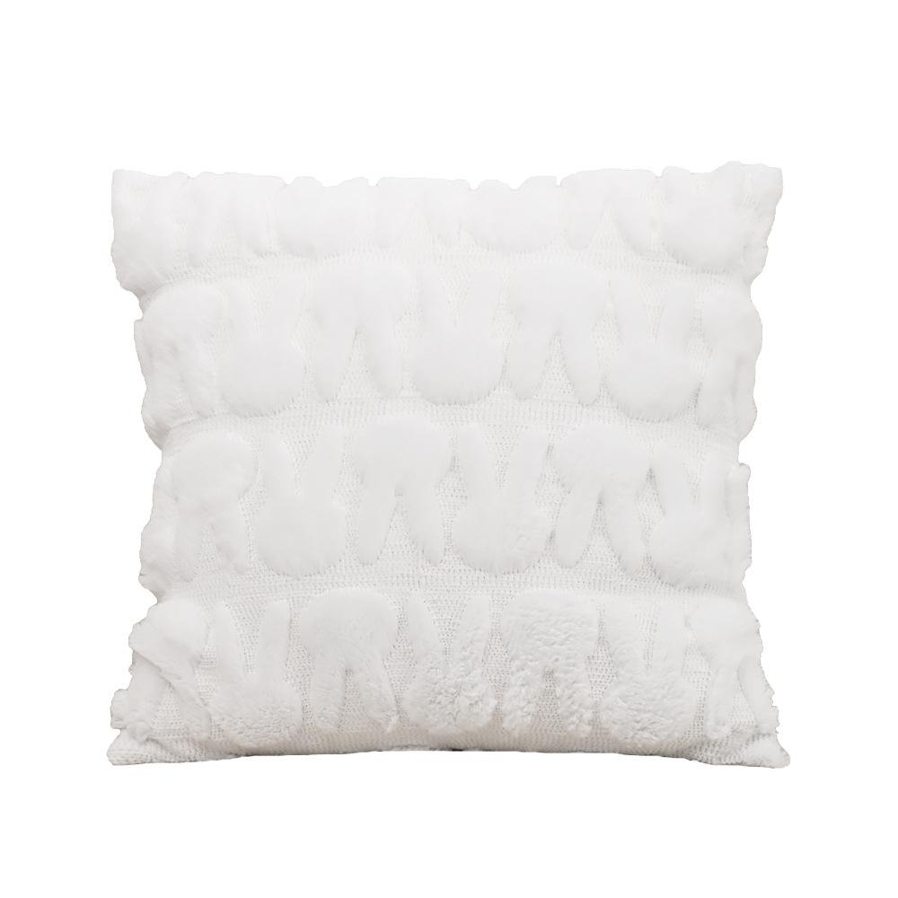 Modern Chenille Pillow Covers Minimalist Textured Sofa Cushion Cases Elegant Bedside Throw Pillowcase Chic Hotel Cushion Covers