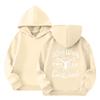 Children's Casual Round Neck Printed Pullover Long-sleeved Hooded Sweatshirt Top