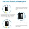 1Pcs Durable with Key Combination Padlock Zinc Alloy 4 Digits Backpack Zipper Lock Dormitory Cabinet Password Lock