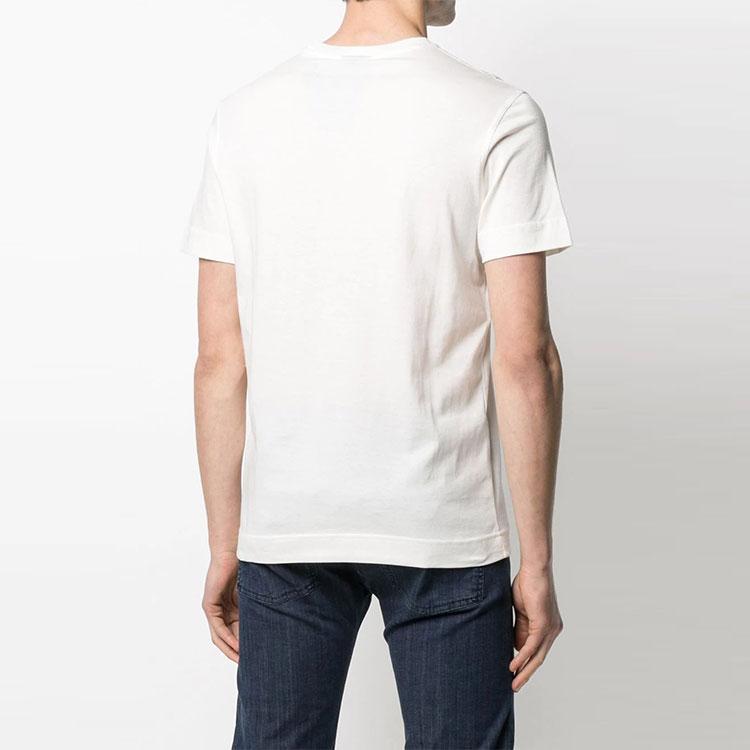 Emporio Armani Logo Print Short Sleeve T-Shirt Men tops White 3K1TE61-JSHZ-0101