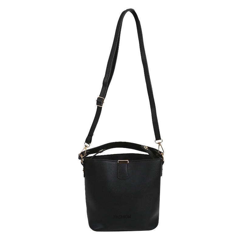 Simple Solid Color Crossbody Bags Women Elegant Shoulder Portable Bucket Bag