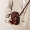 2025 New Genuine Leather Vertical Crossbody Bag for Women - Versatile, Multi-Layer, Fashionable, High-End Phone Bag