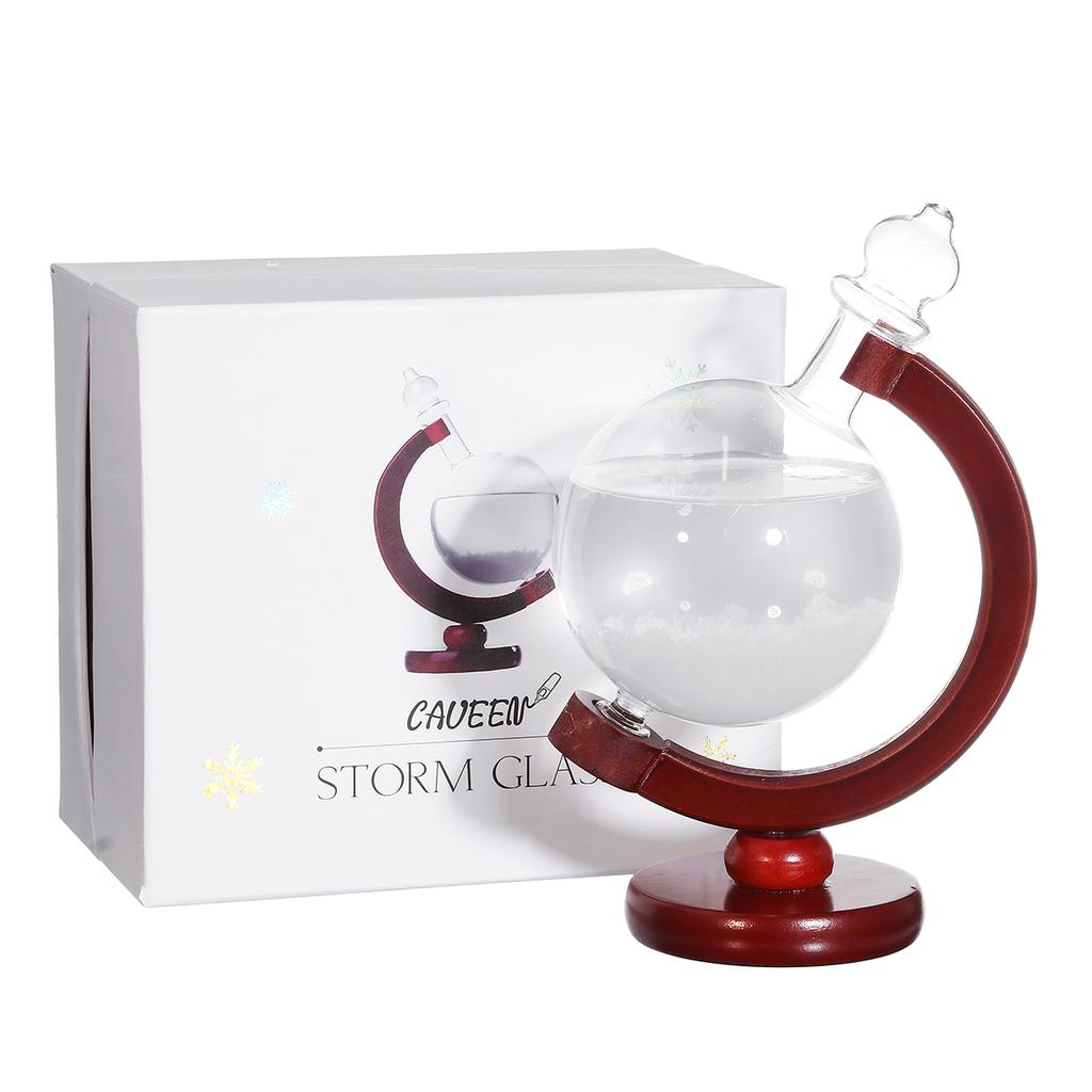 Sturmglas Wettervorhersage – Dekorative Glasflasche Mit Kristallisation, Geschenkidee