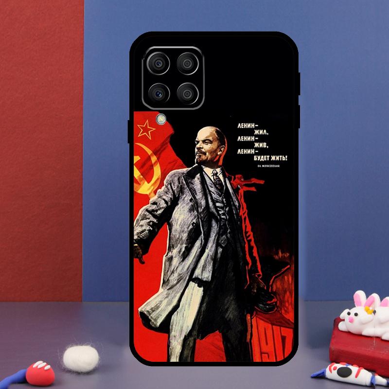 Lenin Soviet Union Flag For Samsung Galaxy M31 M51 M33 M13 M23 M53 M15 M55 M14 M34 M54 M20 M30s M32 M52 Phone Case