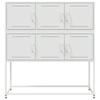 Vidaxl Szafka, Biała, 100,5X39X107 Cm, Stal
