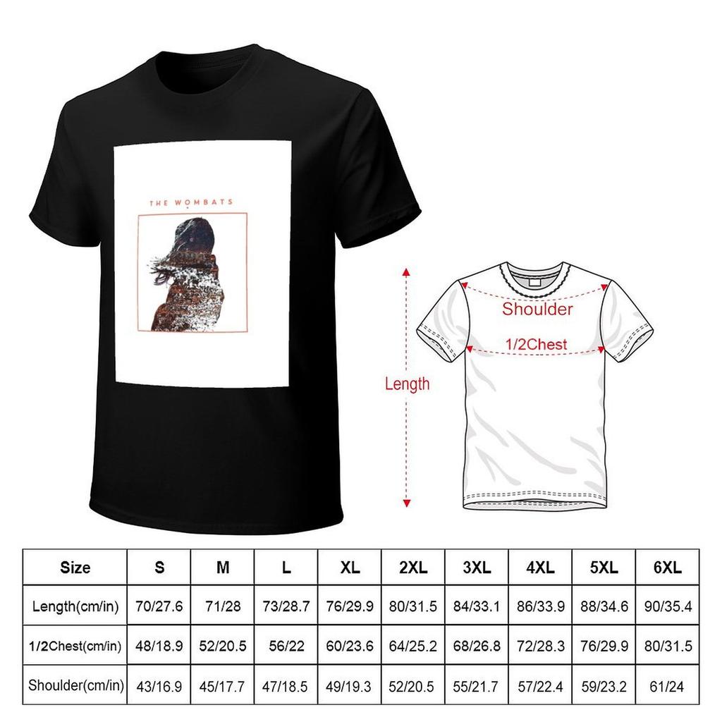 The Wombats TShirtTHE WOMBATS TShirt New Edition Plus Size Tops Blacks Cotton Man Tshirts Tshirts for Men
