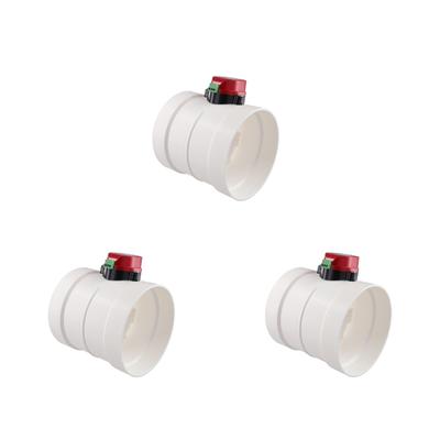 Amortiguador de Aire Motorizado DC 12V 24V Amortiguadores de Zona Motorizado HVAC Registro HVAC Motorizado para Sistema de Ventilación de Conductos AC 24V