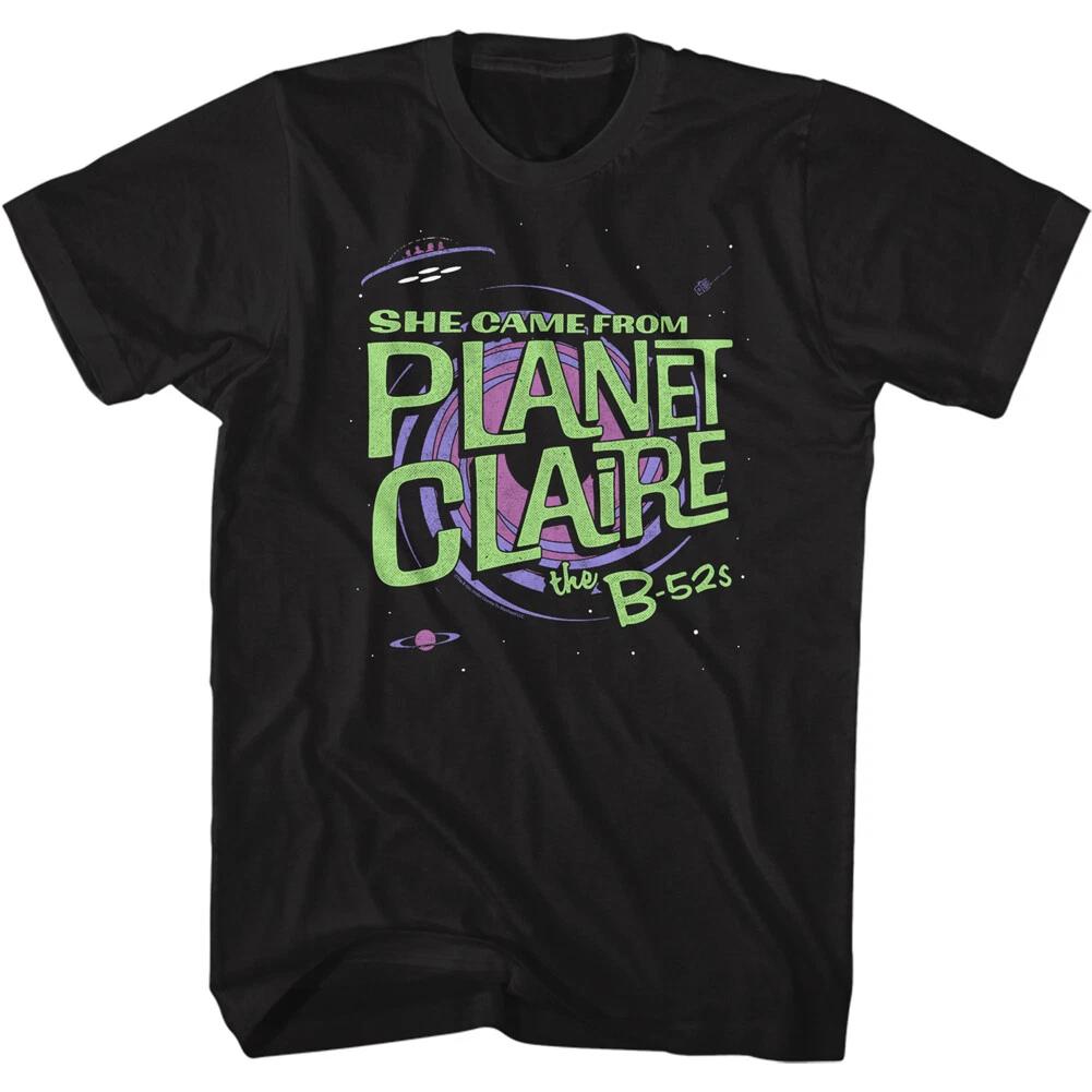 The B-52 s She Came From Planet Claire Men s T Shirt New Wave Music Merch S