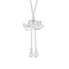 S925 Sterling Silver Two Lives Lotus Necklace - Women's National Style Fashion Clavicle Chain