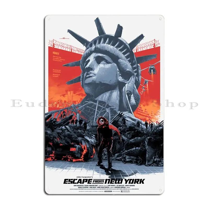 Escape New York Alternative Metal Plaque Poster Club Pub Designs Wall Custom Garage Tin Sign Poster 20x30cm(7.8x11.8inch)