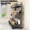 Portaspezie Robusto Rastrelliera da Cucina in Acciaio al Carbonio 2/3 Livelli Organizer da Banco per Condimenti Organizzatore Portabottiglie Multi-Livello per Spezie