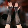 Women’s Long Arm Length Fishnet Fingerless Gloves Fish Net Arm Sleeves Halloween Cosplay Costume Accessories Gifts