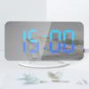 Adjustable Brightness RGB Digital Alarm Clock for Bedroom 4 RGB Changing Colors 7 Normal Colors Electronic Desktop Clock