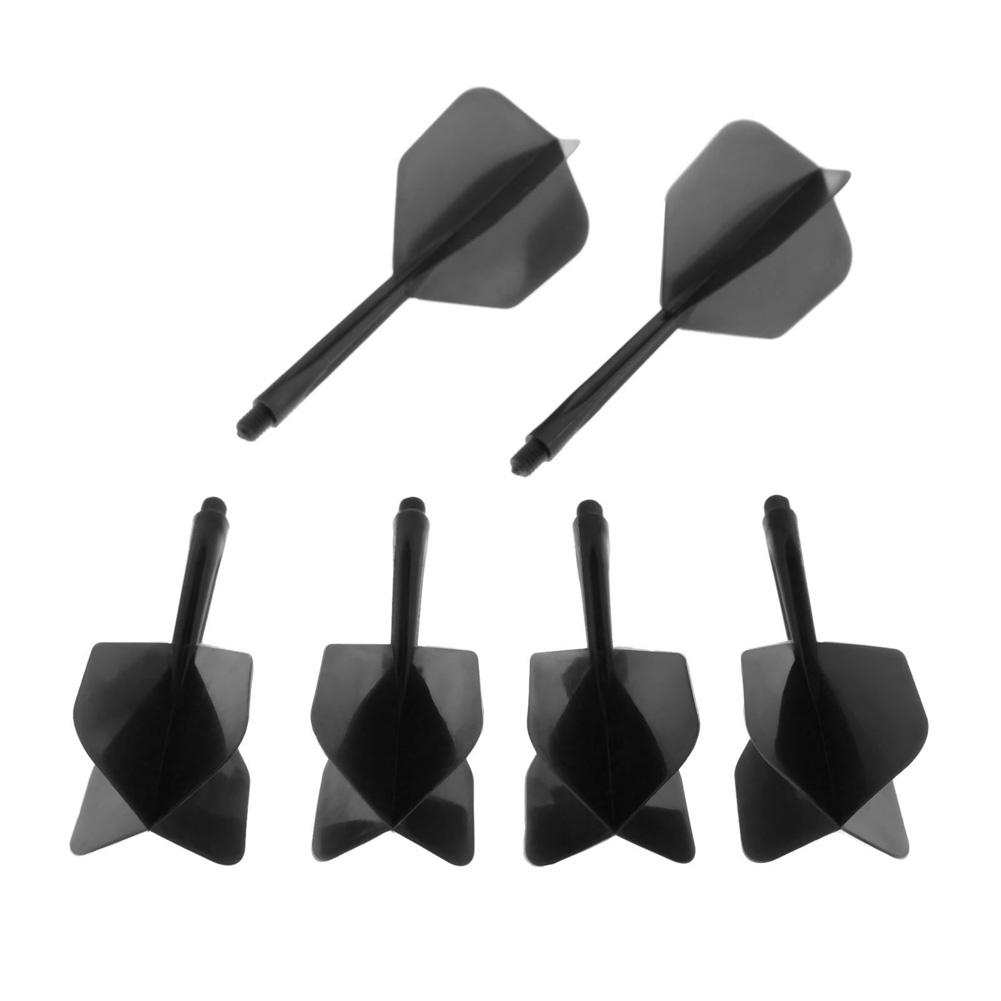6 Pcs Dart Flights 2BA Screw In-one Professional Dart Flight Anti-fall 80mm Plastic Darts Flights Set For Dart Players