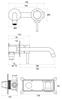 DECCO Gold Matte Washbasin Tap for Besco Concealed Installation