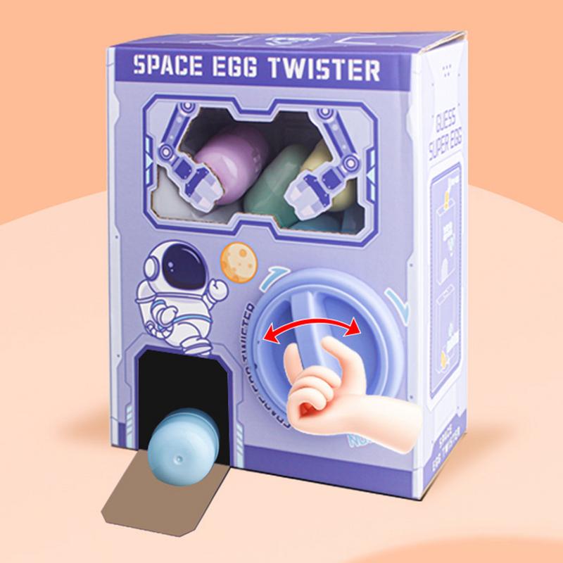 Toy Vending Machine,Egg Twisting Machine,Claw Machine Toy, Versatile Candy Dispenser Machine, Unique Vending Machine with 6 Gashapon for Kids