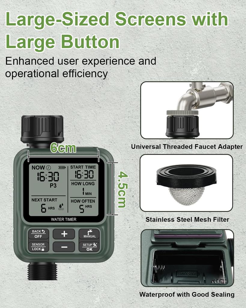 Automatic watering timer for home use, 312